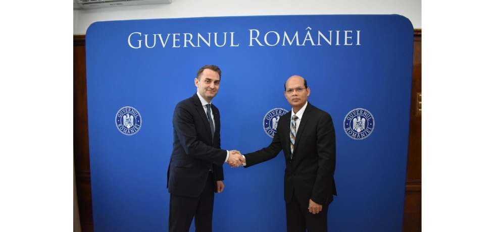 Ambassador Dr. Manoj Kumar Mohapatra called on H.E. Mr. Mihai Jurca, Head of Chancellery to the Prime Minister of Romania